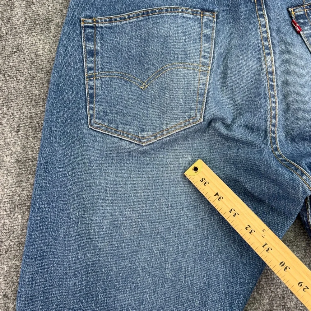 Levis 501 93 Jeans Mens 36x32 (Fit 37x31) Medium Wash Blue Premium Button Fly‎